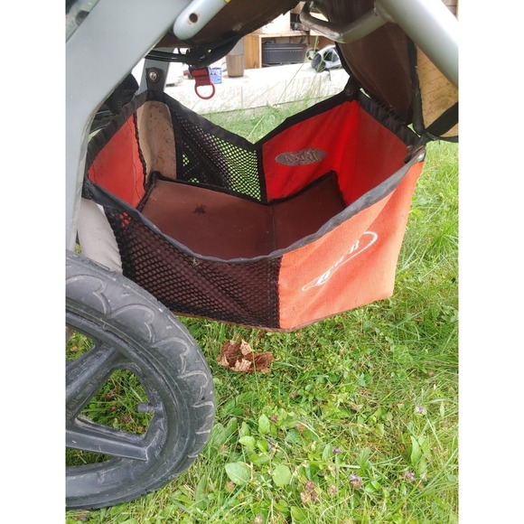 BOB Revolution Stroller Single Lowboy‎ Basket Orange Gray Black 2011-15 Storage - Picture 2 of 4